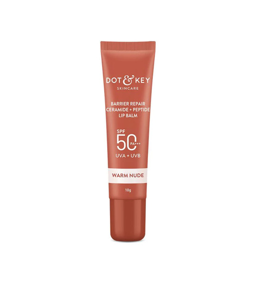 Dot & Key Ceramide Peptide Tinted Lip Balm SPF 50- Warm Nude 10 g